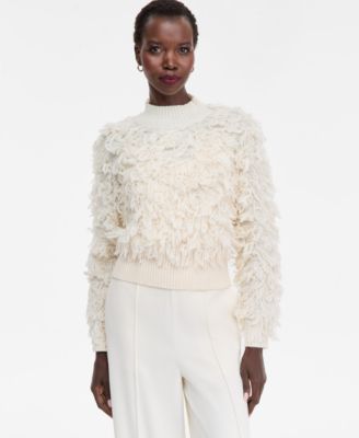 I.N.C. International Concepts - Women's Fuzzy Turtleneck Sweater