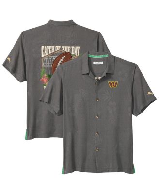 Tommy Bahama - Men's Gray Washington Commanders Catch of the Day Button-Up Shirt