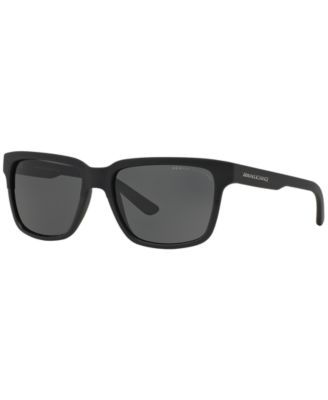 Armani Exchange - Wipe clean Injected Imported Frame Shape: Square Frame Material: Injected  Gender: Womens, Mens, Unisex Eye/Bridge/Temple Width: 56/17/140 Polar  Best for Face Shape: Round  Case or microfiber pouch included