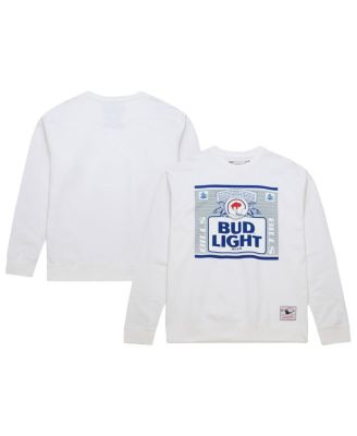 Mitchell & Ness - x Bud Light Men's White Buffalo Bills The Crest Pullover Sweatshirt